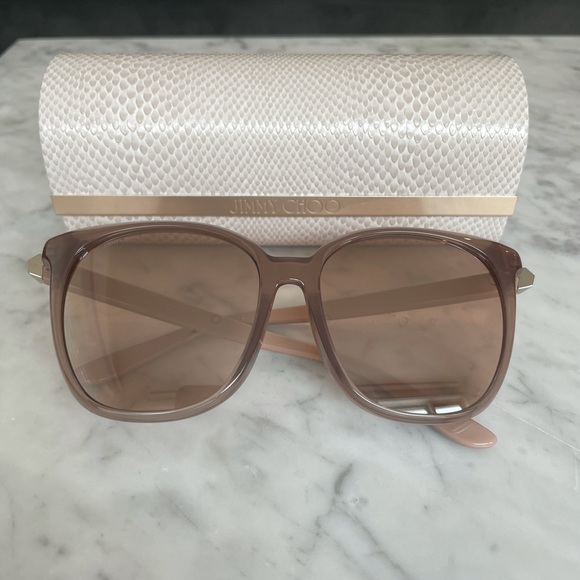 Jimmy Choo pale pink sunglasses - Picture 2 of 4